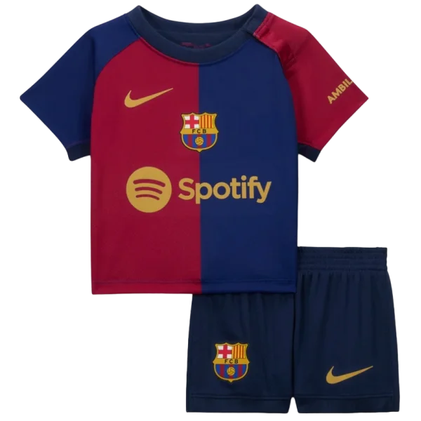 Conjunto de la 1ª equipación del Barcelona 24/25 - Niños Pequeños y Jóvenes (Camiseta + Pantalón corto)