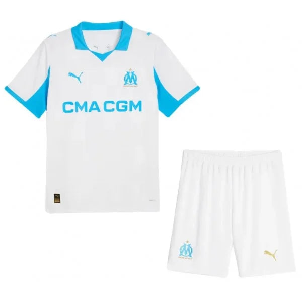 Conjunto de la 1ª equipación del Marselle 25/26 - Niños Pequeños y Jóvenes (Camiseta + Pantalón corto)