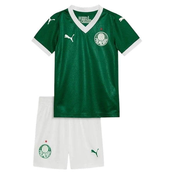 Conjunto de la 1ª equipación del Palmeiras 25/26 - Niños Pequeños y Jóvenes (Camiseta + Pantalón corto)