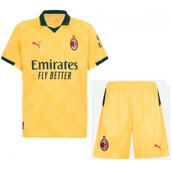 Conjunto de la 3ª equipación del A.C. Milan 25/26 - Niños Pequeños y Jóvenes (Camiseta + Pantalón corto)