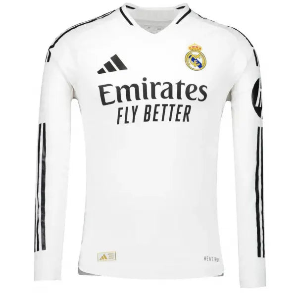 Camiseta Authentic de la 1ª equipación del Real Madrid 24/25 - Jugador Manga Larga