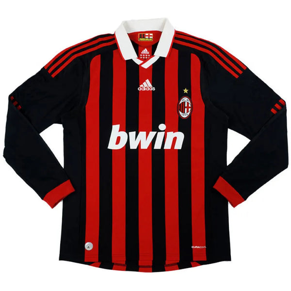 Camiseta Retro del A.C.Milan 09/10 - 1ª equipación Manga larga