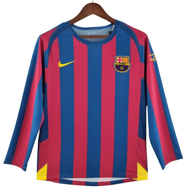 Camiseta Retro del Barcelona 05/06 - 1ª equipación Manga larga