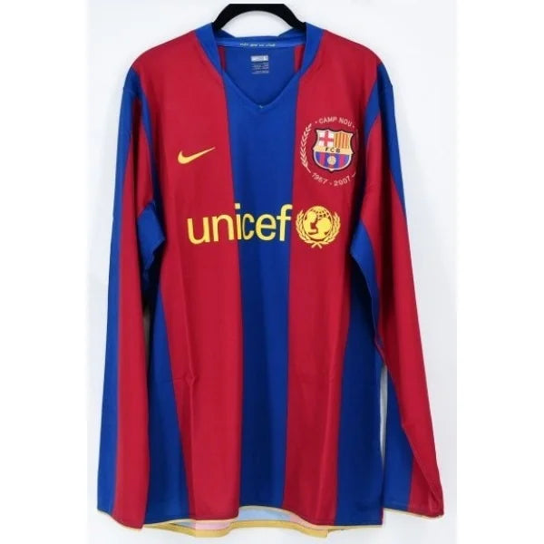 Camiseta Retro del Barcelona 07/08 - 1ª equipación Manga larga