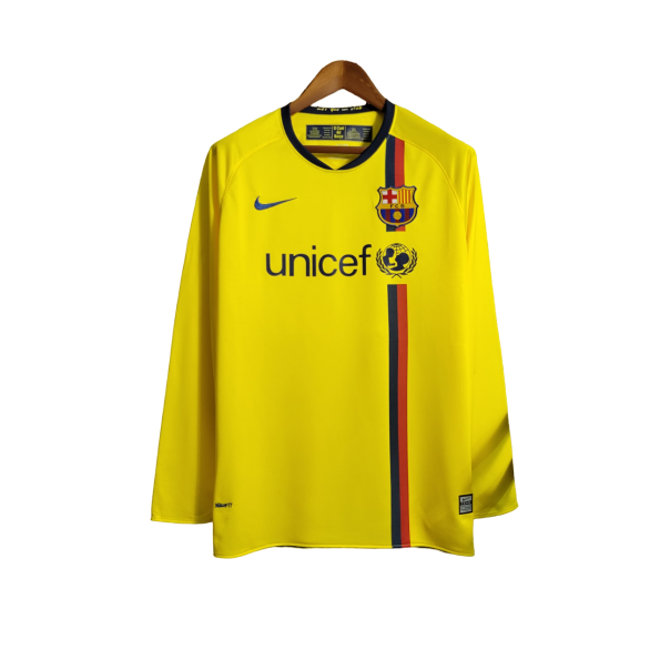 Camiseta Retro del Barcelona 08/09 - 2ª equipación Manga larga