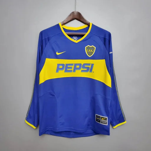 Camiseta Retro del Boca Juniors 03/04 - 1ª equipación Manga larga