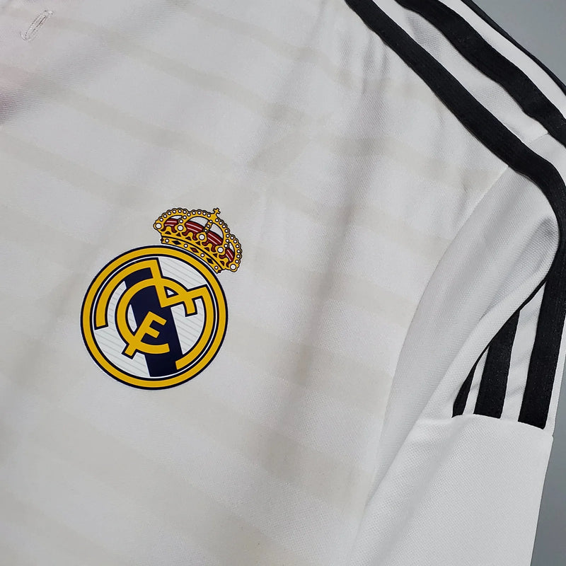 Camiseta Retro del Real Madrid 14/15 - 1ª equipación Manga larga
