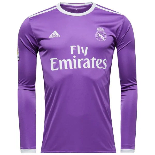 Camiseta Retro del Real Madrid 16/17 - 2ª equipación Manga larga