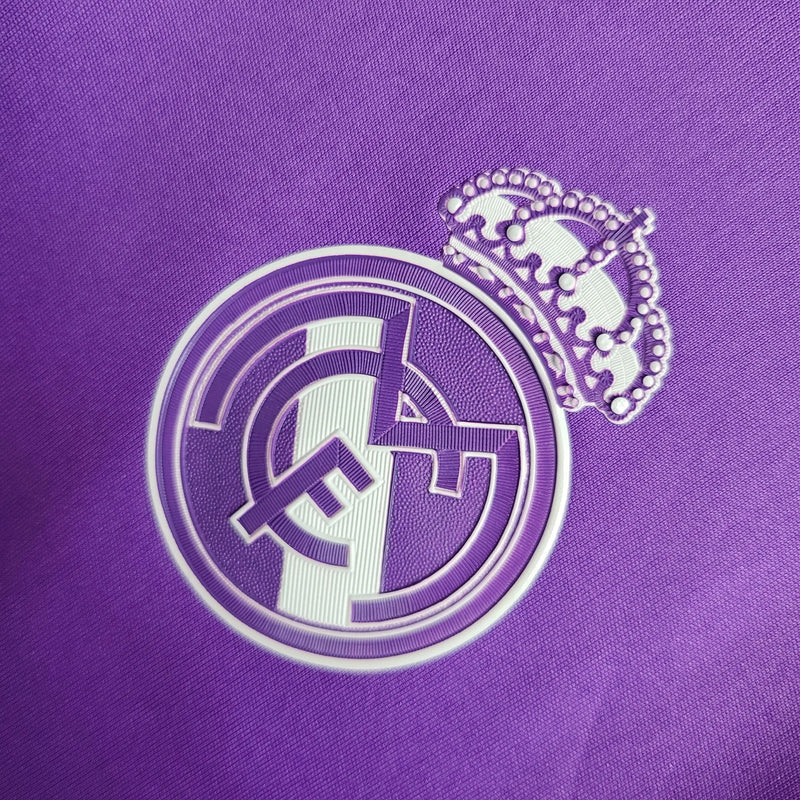 Camiseta Retro del Real Madrid 16/17 - 2ª equipación Manga larga