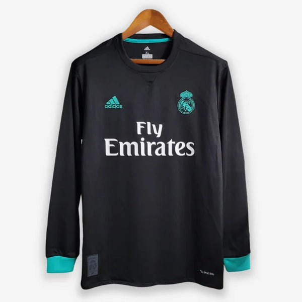 Camiseta Retro del Real Madrid 17/18 - 2ª equipación Manga larga