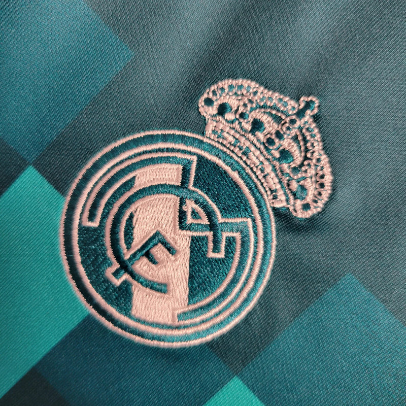 Camiseta Retro del Real Madrid 17/18 - 3ª equipación Manga larga