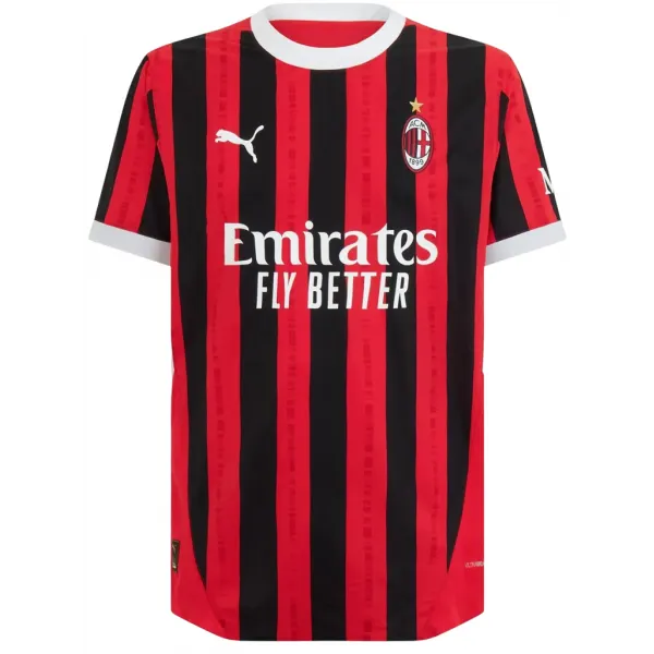 Conjunto de la 1ª equipación del A.C. Milan 24/25 - Niños Pequeños y Jóvenes (Camiseta + Pantalón corto)