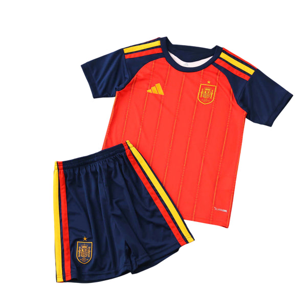 Conjunto de la 1ª equipación de España 2026 - Niños Pequeños y Jóvenes (Camiseta + Pantalón corto)