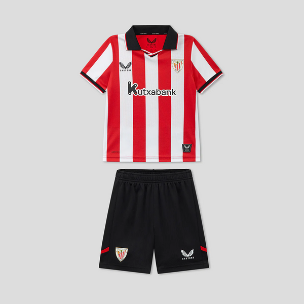 Conjunto de la 1ª equipación del Athletic Bilbao 25/26 - Niños Pequeños y Jóvenes (Camiseta + Pantalón corto)