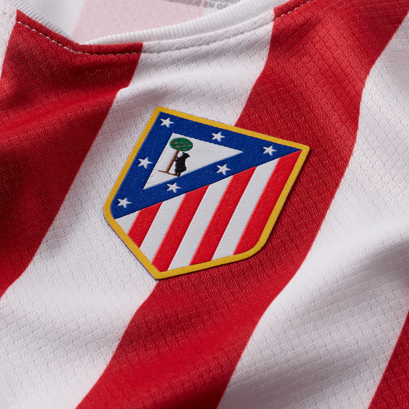Conjunto de la 1ª equipación del Atlético de Madrid 25/26 - Niños Pequeños y Jóvenes (Camiseta + Pantalón corto)