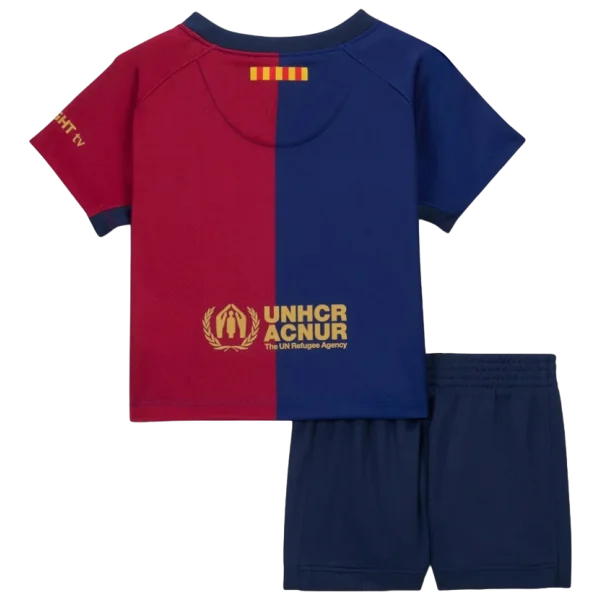 Conjunto de la 1ª equipación del Barcelona 24/25 - Niños Pequeños y Jóvenes (Camiseta + Pantalón corto)