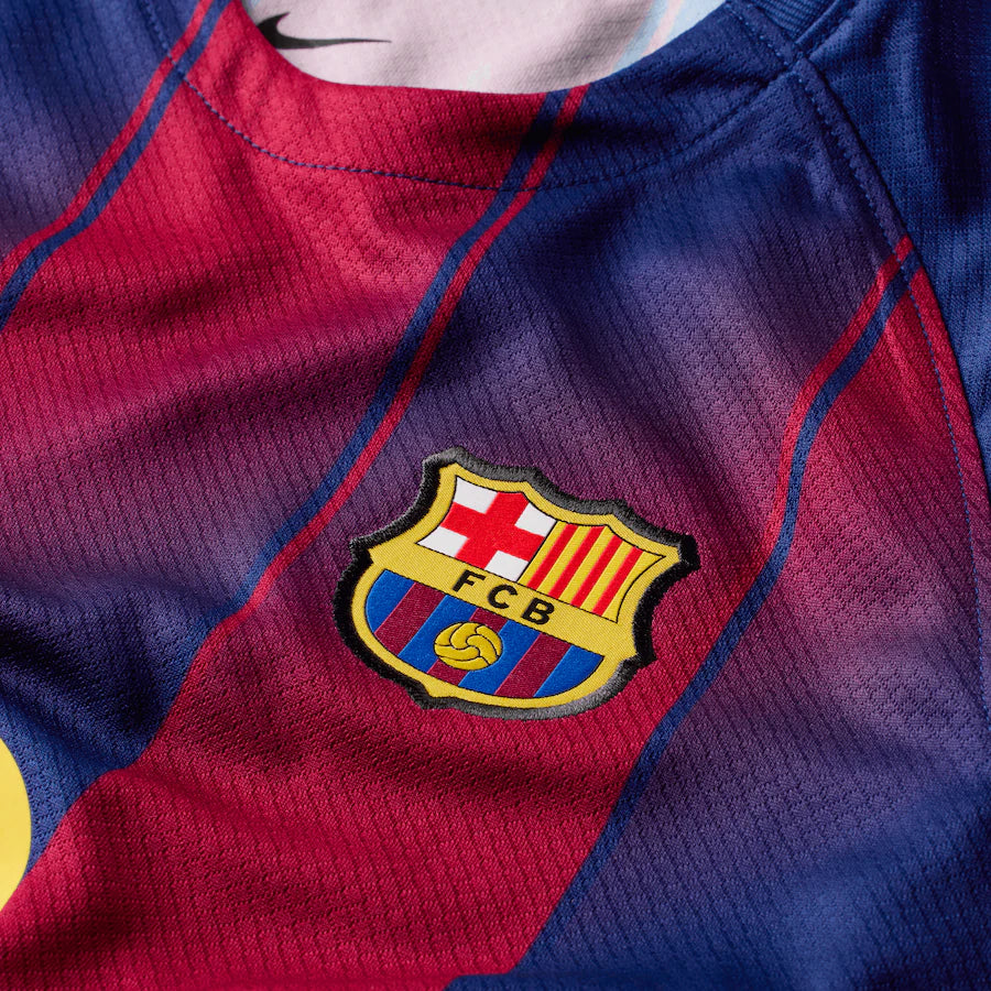 Conjunto de la 1ª equipación del Barcelona 25/26 - Niños Pequeños y Jóvenes (Camiseta + Pantalón corto)