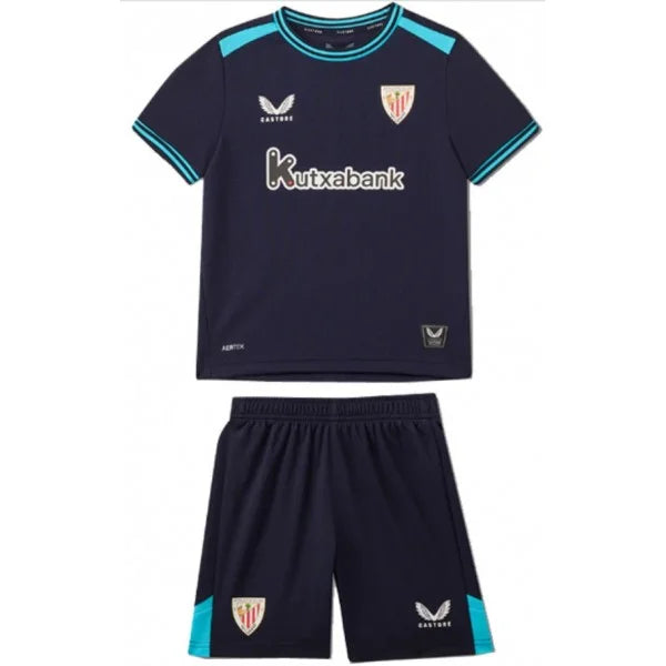 Conjunto de la 2ª equipación del Athlétic Club Bilbao 25/26 - Niños Pequeños y Jóvenes (Camiseta + Pantalón corto) (Cópia)