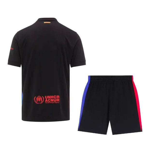 Conjunto de la 2ª equipación del Barcelona 24/25 - Niños Pequeños y Jóvenes (Camiseta + Pantalón corto)