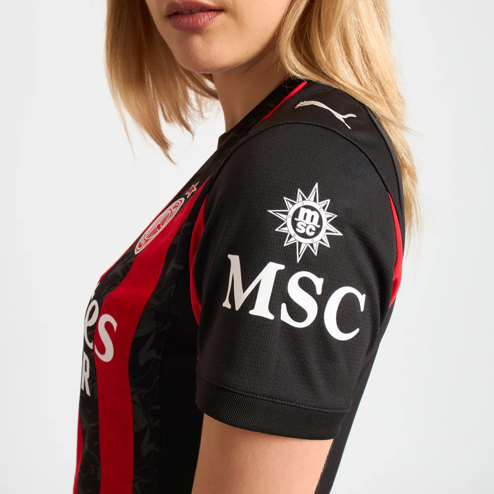 Camiseta de la 1ª equipación del A.C. Milan 25/26 - Mujer