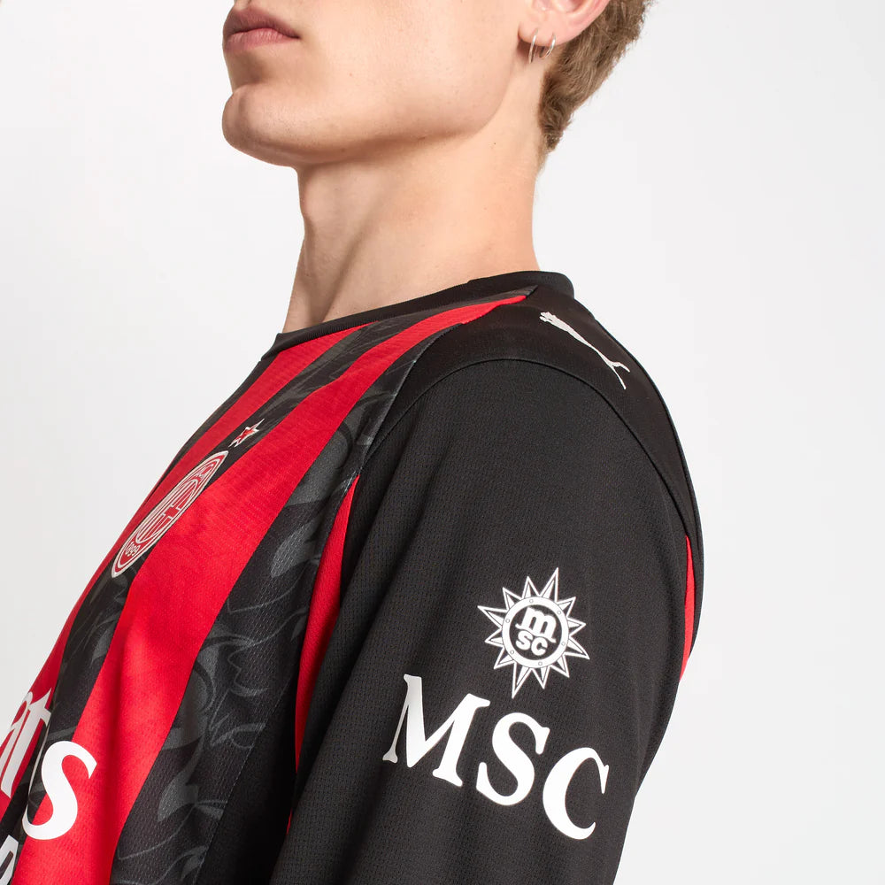 Camiseta de la 1ª equipación del A.C. Milan 25/26 - Manga larga