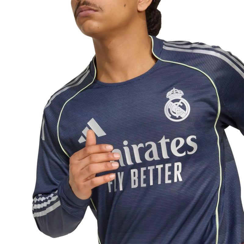 Camiseta Authentic de la 2ª equipación del Real Madrid 25/26 - Jugador Manga Larga