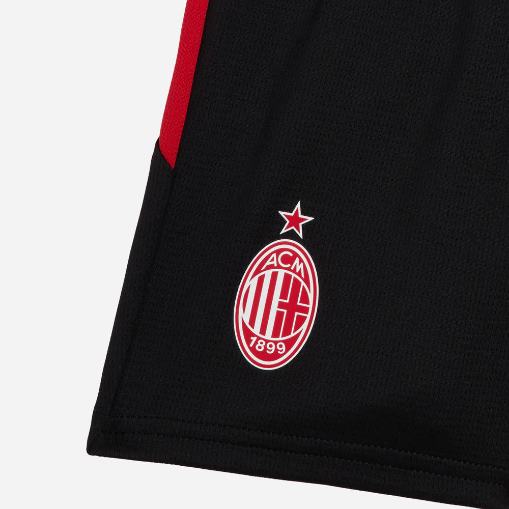 Conjunto de la 1ª equipación del A.C. Milan 25/26 - Niños Pequeños y Jóvenes (Camiseta + Pantalón corto)