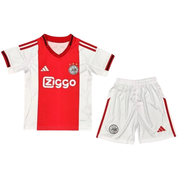 Conjunto de la 1ª equipación del Ajax 25/26 - Niños Pequeños y Jóvenes (Camiseta + Pantalón corto)