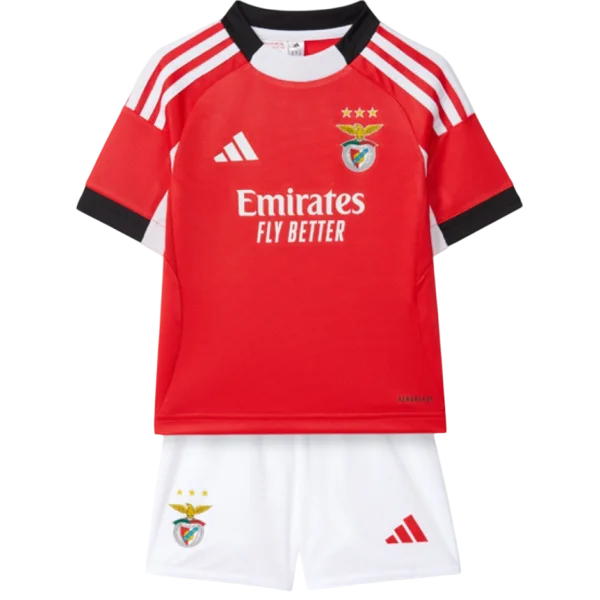 Conjunto de la 1ª equipación del Benfica 25/26 - Niños Pequeños y Jóvenes (Camiseta + Pantalón corto)