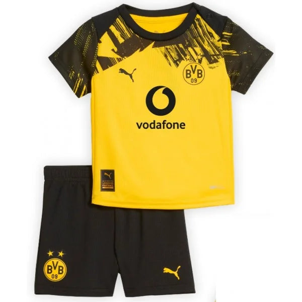 Conjunto de la 1ª equipación del Borussia Dortmund 25/26 - Niños Pequeños y Jóvenes (Camiseta + Pantalón corto)