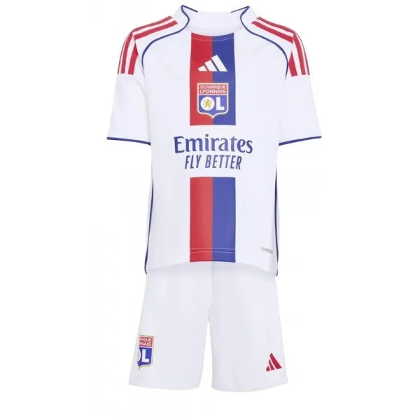 Conjunto de la 1ª equipación del Lyon 25/26 - Niños Pequeños y Jóvenes (Camiseta + Pantalón corto)