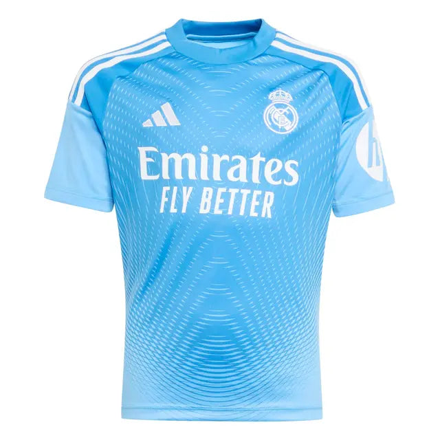 Conjunto Portero de la 1ª equipación del Real Madrid 25/26 - Niños Pequeños y Jóvenes (Camiseta + Pantalón corto)