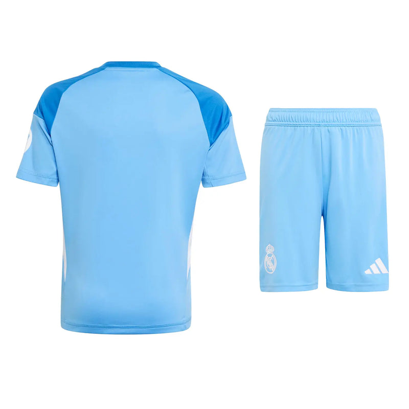 Conjunto Portero de la 1ª equipación del Real Madrid 25/26 - Niños Pequeños y Jóvenes (Camiseta + Pantalón corto)