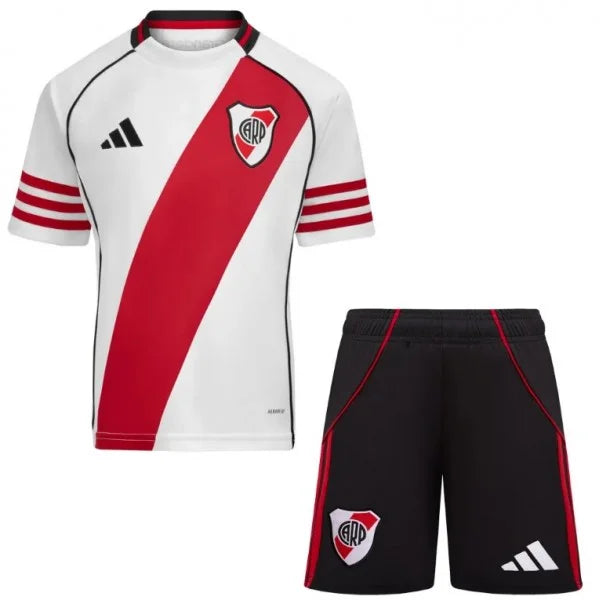 Conjunto de la 1ª equipación del River Plate 25/26 - Niños Pequeños y Jóvenes (Camiseta + Pantalón corto)