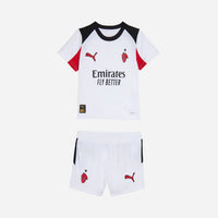 Conjunto de la 2ª equipación del A.C. Milan 25/26 - Niños Pequeños y Jóvenes (Camiseta + Pantalón corto)
