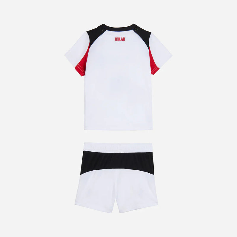Conjunto de la 2ª equipación del A.C. Milan 25/26 - Niños Pequeños y Jóvenes (Camiseta + Pantalón corto)