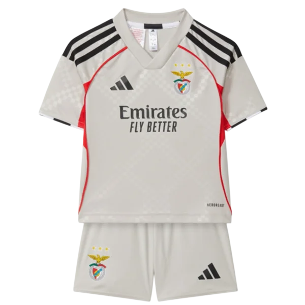 Conjunto de la 2ª equipación del Benfica 25/26 - Niños Pequeños y Jóvenes (Camiseta + Pantalón corto)