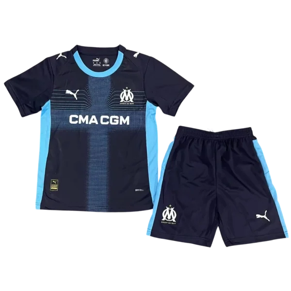 Conjunto de la 2ª equipación del Marselle 25/26 - Niños Pequeños y Jóvenes (Camiseta + Pantalón corto)