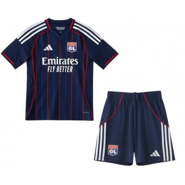 Conjunto de la 2ª equipación del Lyon 25/26 - Niños Pequeños y Jóvenes (Camiseta + Pantalón corto)
