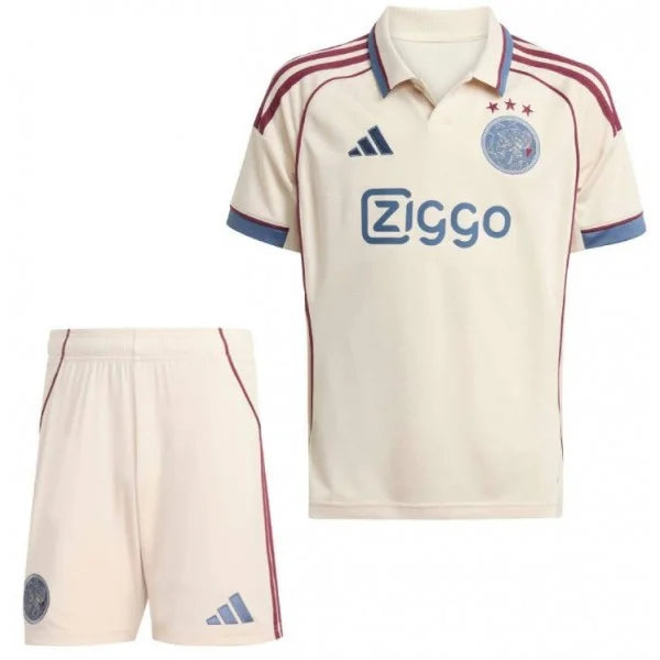 Conjunto de la 3ª equipación del Ajax 25/26 - Niños Pequeños y Jóvenes (Camiseta + Pantalón corto)
