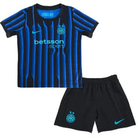 Conjunto de la 1ª equipación del Inter de Milán 25/26 - Niños Pequeños y Jóvenes (Camiseta + Pantalón corto)