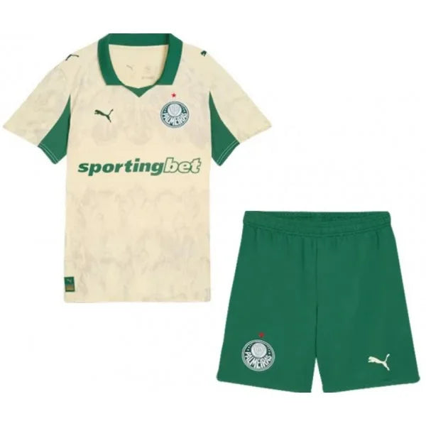Conjunto de la KidSuper equipación del Palmeiras 25/26 - Niños Pequeños y Jóvenes (Camiseta + Pantalón corto)
